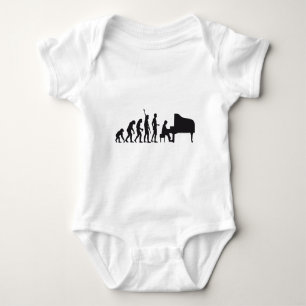 evolution piano baby bodysuit