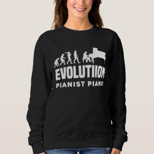 Evolution Piano Musician Keyboard Orchestra  1 Sweatshirt