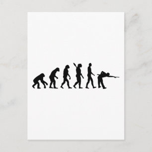 Evolution Pool billiards Postcard