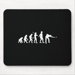 Evolution Pool Funny Pool Player Billiards Player  Mouse Pad
