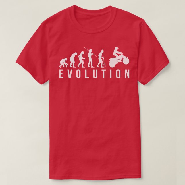 Evolution Quad Bike Rider   T-Shirt (Design Front)