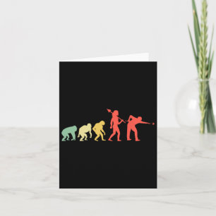 Evolution Rack Pool Billiard Player Billiards Cue Card