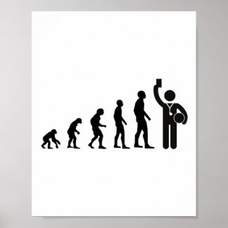 Evolution Referee Footll For Men Gift Idea Soccer Poster