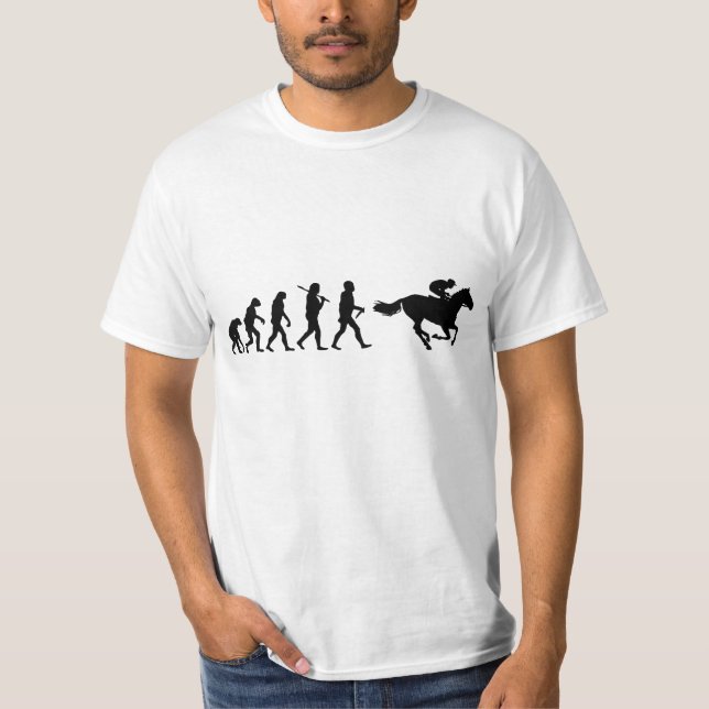 Evolution Riding Funny T-Shirt (Front)