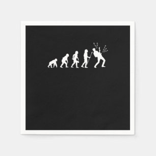 Evolution Rock Music Guitarist Bass Electric Guita Napkin