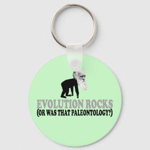 Evolution rocks key ring
