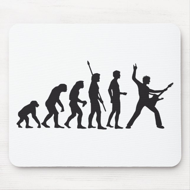 evolution rocks mouse pad (Front)