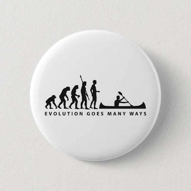 evolution rowing 6 cm round badge (Front)