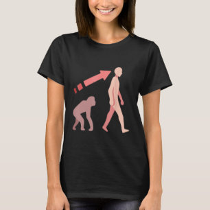 Evolution science human man ape monkey history nat T-Shirt