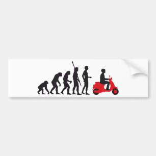 evolution scooter bumper sticker