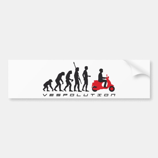 evolution scooter bumper sticker (Front)