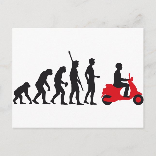 evolution scooter postcard (Front)