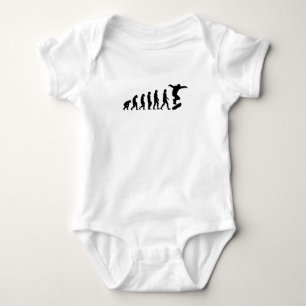 Evolution skateboarder skateboard Gift Baby Bodysuit