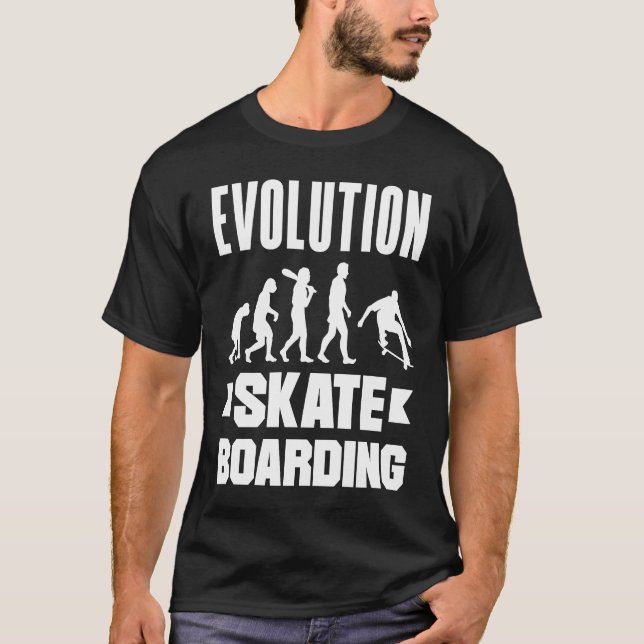 Evolution Skateboarding Skate Retro Streetwear  2 T-Shirt (Front)