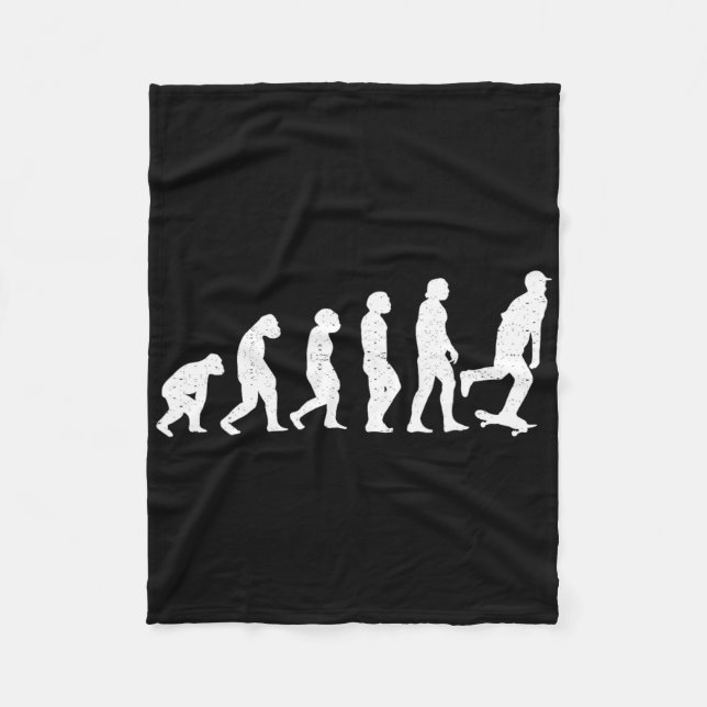 Evolution Skateboarding Skater Skateboard Skates B Fleece Blanket (Front)