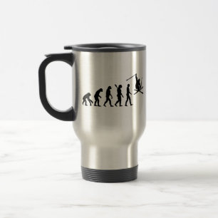 Evolution skiing travel mug