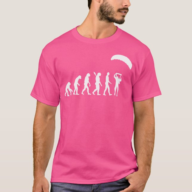 Evolution Skydiver Skydiving Parachute T-Shirt (Front)