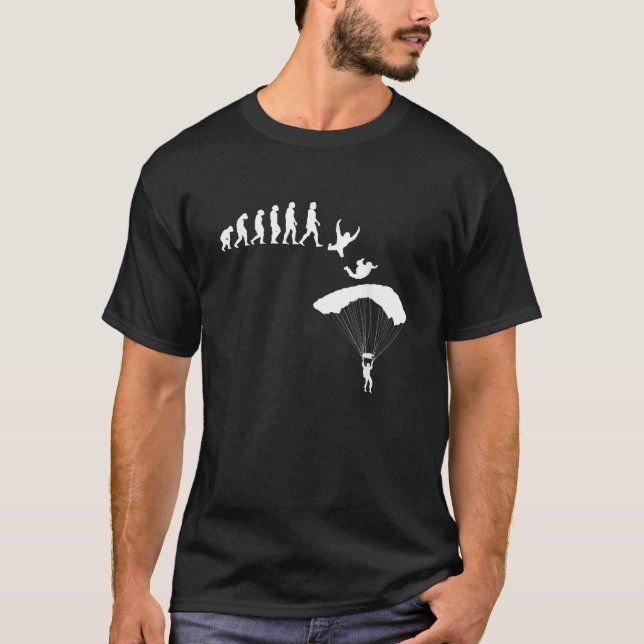Evolution Skydiving Parachuting T-Shirt (Front)