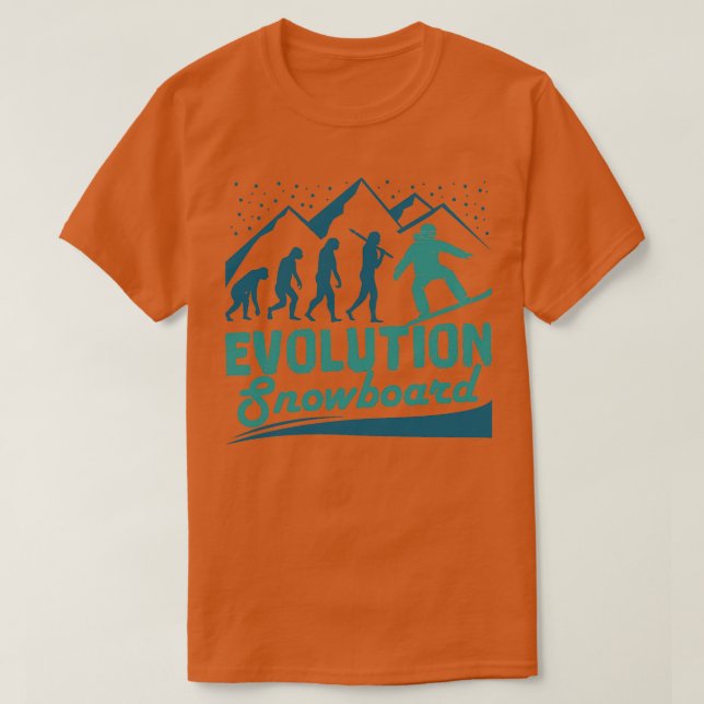 Evolution snowboard  T-Shirt (Design Front)