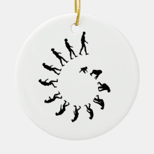 Evolution Spiral Ceramic Tree Decoration