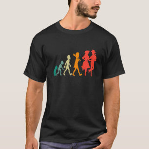 Evolution Square Dance Funny Retro T-Shirt