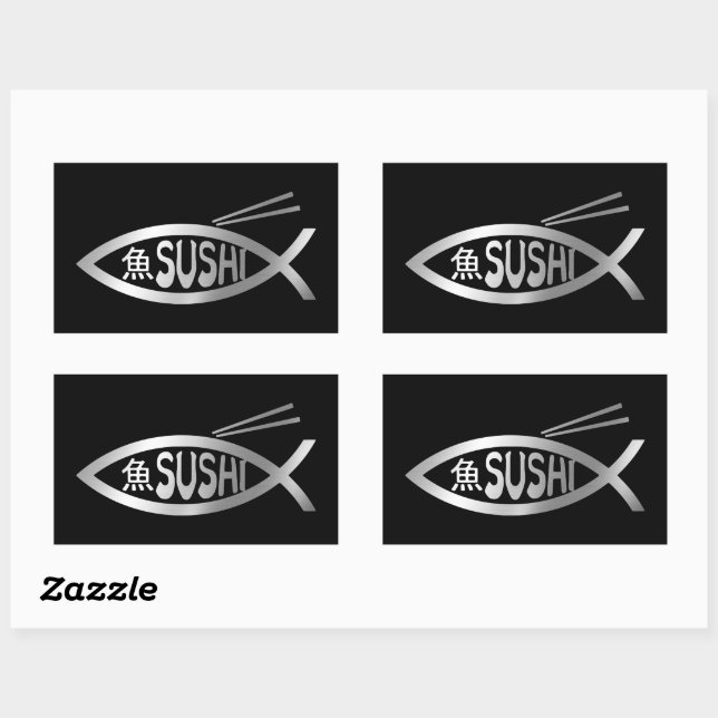 Evolution - Sushi Rectangular Sticker (Sheet)