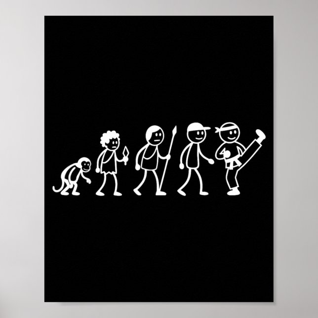 Evolution Taekwondo Karate Kung-Fu Sports Poster (Front)
