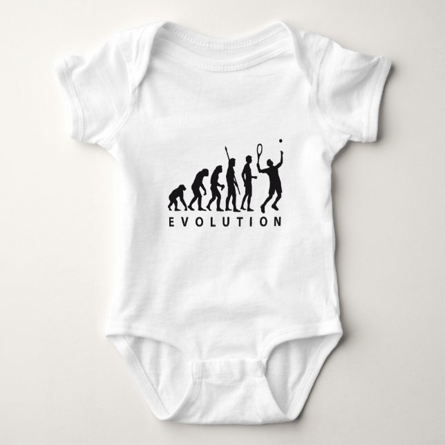 evolution tennis baby bodysuit (Front)