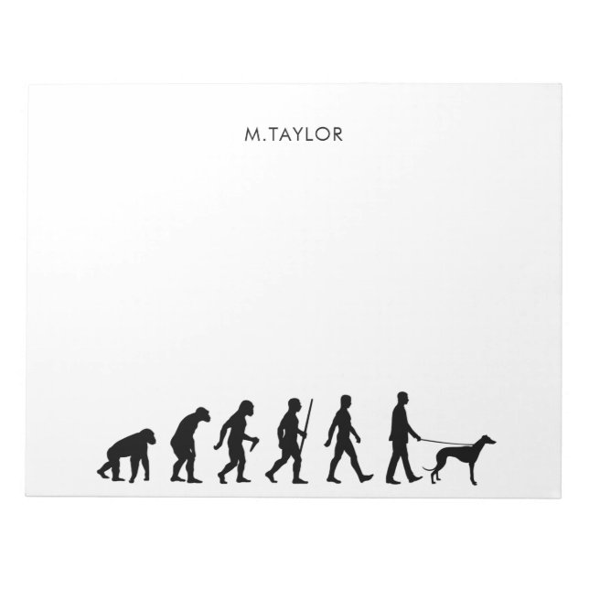 Evolution to Greyhound Owner Notepad (Front)