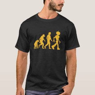 Evolution to Robot Funny Science Nerd Graphic Dark T-Shirt