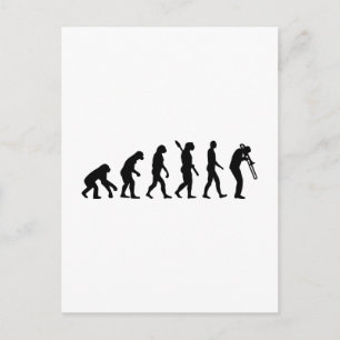 Evolution Trombone Postcard