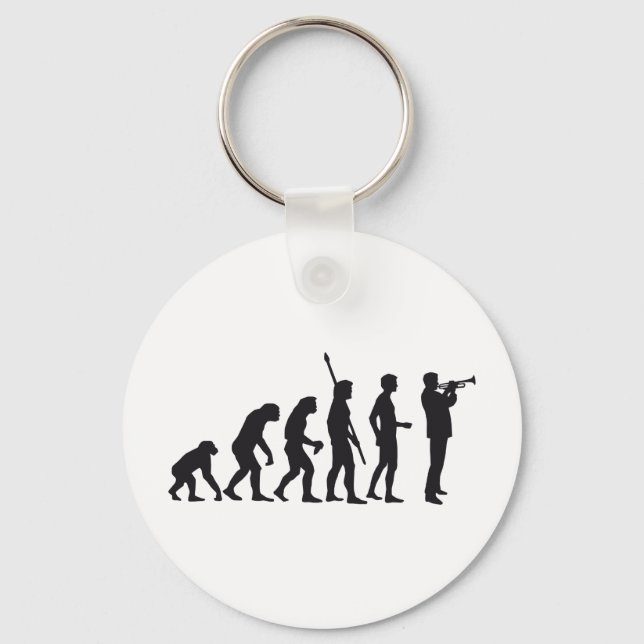 evolution trumpet player key ring (Front)