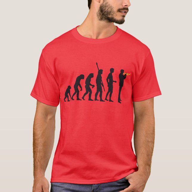 evolution trumpet player T-Shirt (Front)
