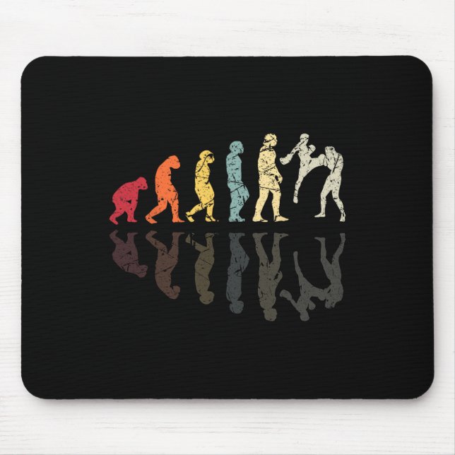 Evolution Used Kickboxing Martial Arts Knockout Fi Mouse Pad (Front)