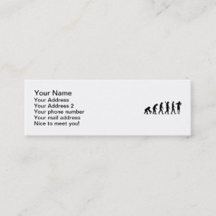 Evolution Violinist Mini Business Card