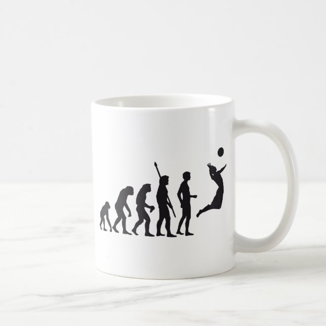 evolution volleyball coffee mug (Right)