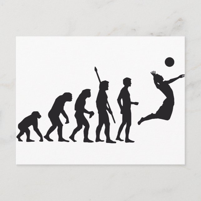 evolution volleyball postcard (Front)