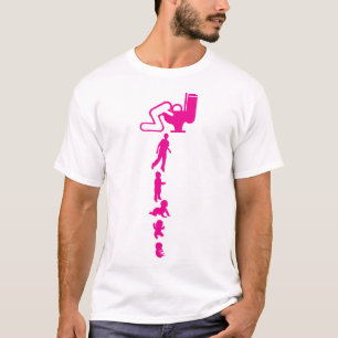 evolution_vomit_vomit2_alcohol_toilet_puppet_hum T-Shirt