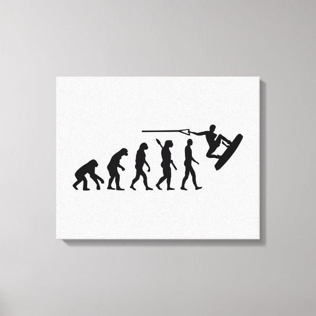 Evolution Wakeboarding Canvas Print (Front)