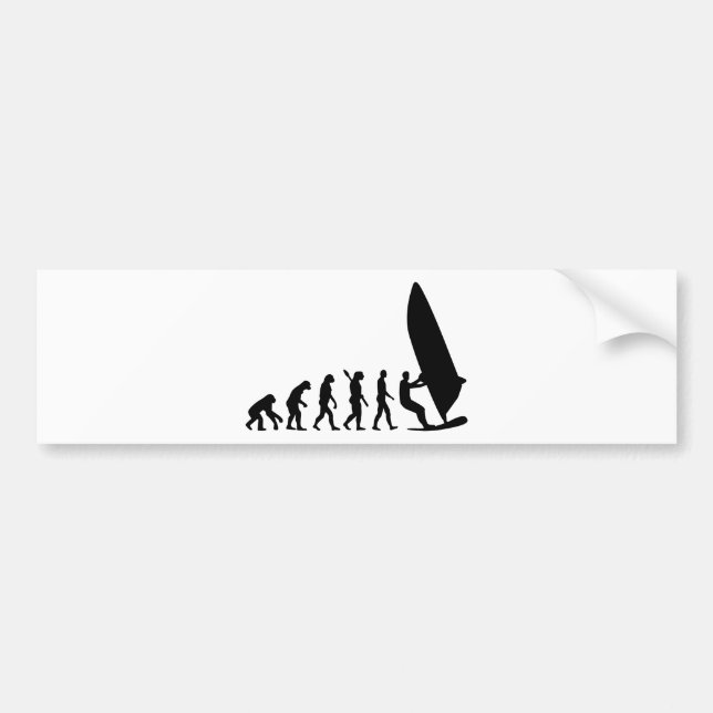 Evolution Windsurfing Bumper Sticker (Front)