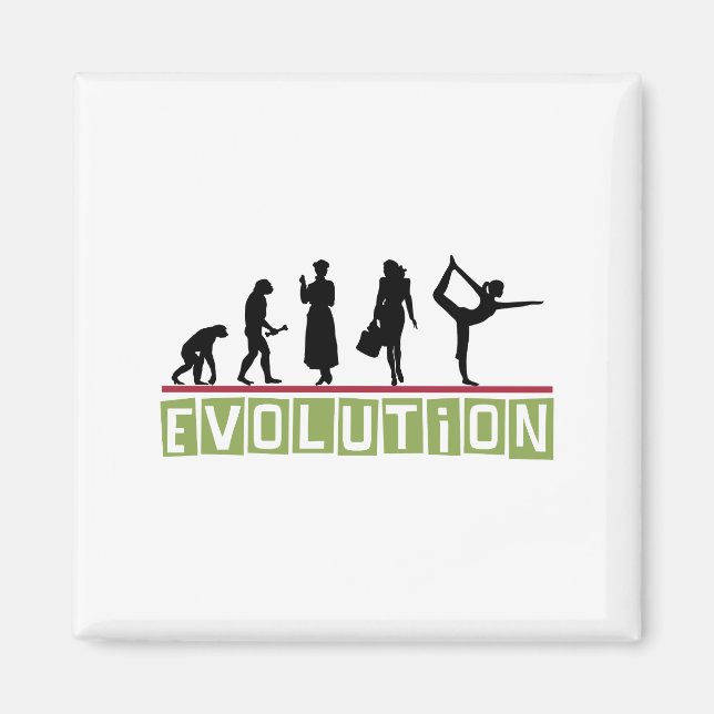 Evolution Yoga Magnet (Front)