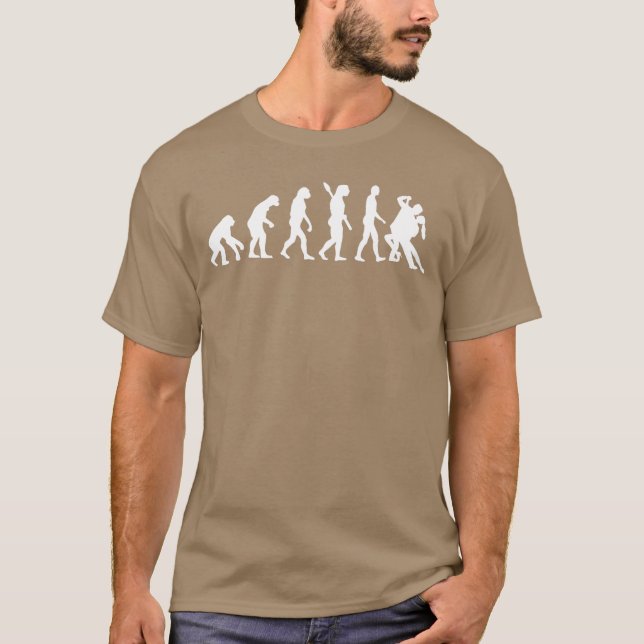 Evolutionango dancing family boy T-Shirt (Front)