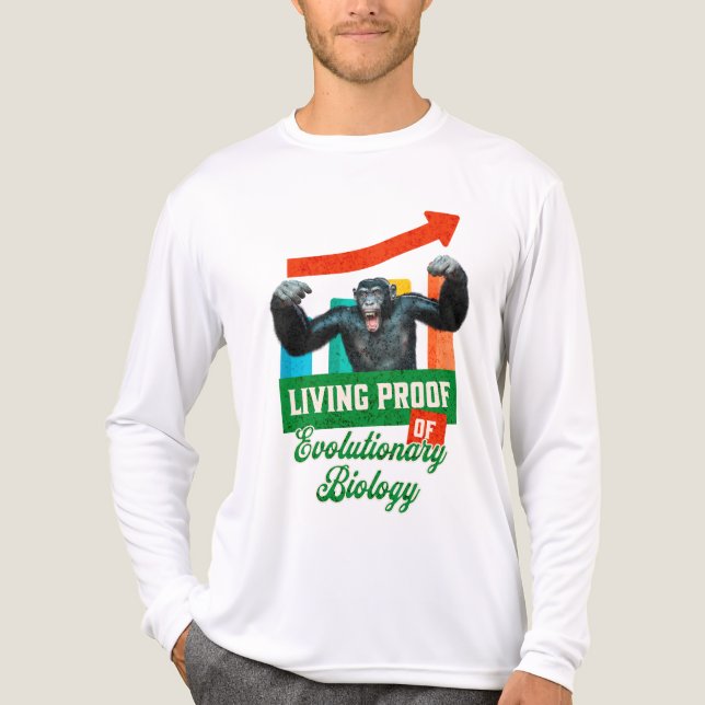 Evolutionary Biology Primate Humour Tri-Blend Shirt (Front)