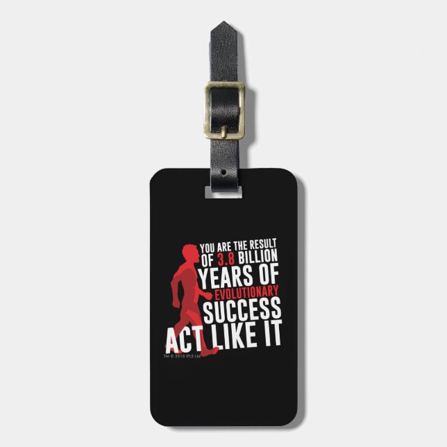 Evolutionary Success Luggage Tag (Front Vertical)