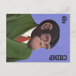 Evolutionery hairstyles postcard