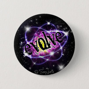 Evolve 6 Cm Round Badge