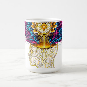 Evolve Beyond Cybernetic Mind Graphic Men's T-Shir Coffee Mug