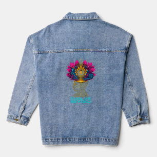 Evolve Beyond Cybernetic Mind Graphic Men's T-Shir Denim Jacket