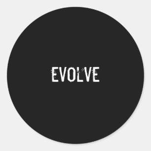 evolve classic round sticker