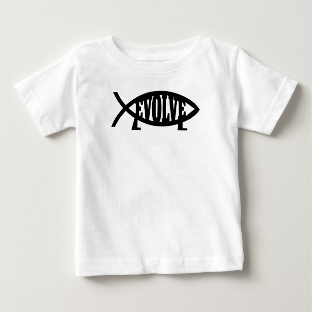 EVOLVE T-SHIRT SMALL funny evolution science athei (Front)